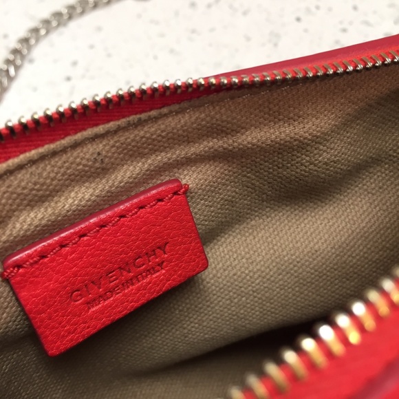 GIVENCHY Red Sugar Goatskin Mini Chain Pandora Bag - Picture 16 of 16